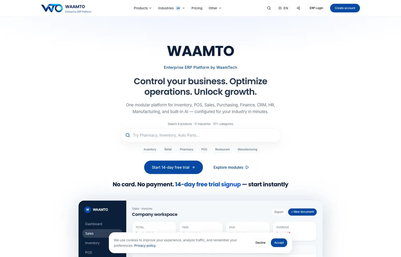 WaamTO ERP