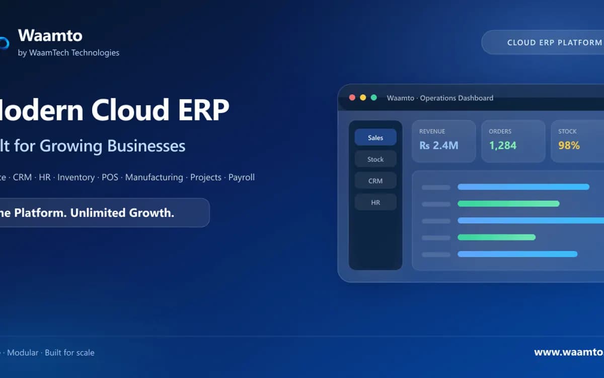WAAMTO — Enterprise Resource Planning Platform